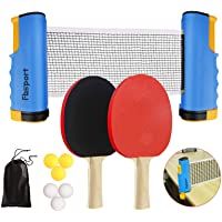 FBSPORT Sets de Ping Pong-Juego de Tenis de Mesa- Juego de Ping Pong-2 Raquetas de Tenis de Mesa-6 Pelotas de Ping-Pong…